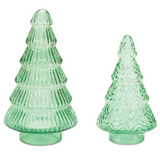 7.5, 9.5" Sage Glass Tree