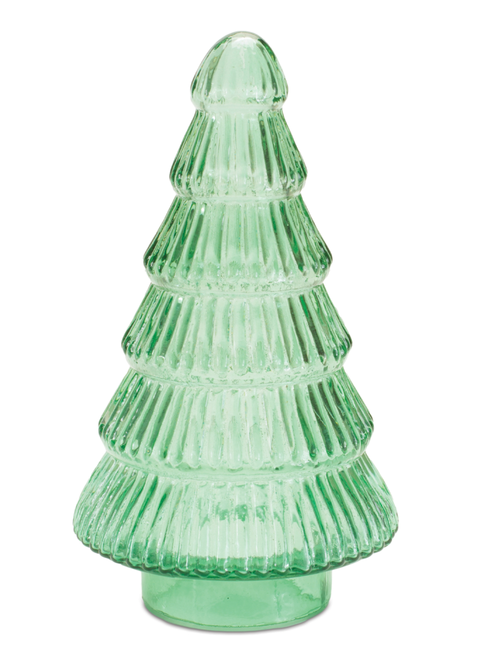 7.5, 9.5" Sage Glass Tree
