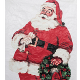 46" Paper Wall Art Santa