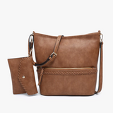 Braided Detail Crossbody Tote