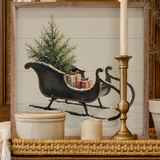 24x24" Vintage Black Sleigh