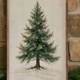 16x24" Lighted Pine Tree