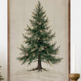 10x16" Lighted Pine Tree