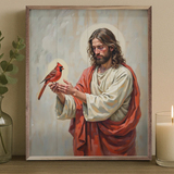 16x20" Jesus And The Cardinal