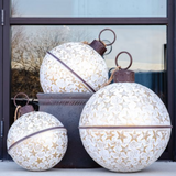 Jumbo White & Gold Star Bells