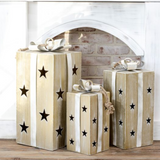 Brushed Gold Gift Box Decor
