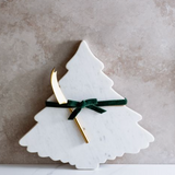 13" Marble Tree Serve Board W/knife Pillow