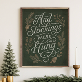 16x20" And the Stockings Were Hung