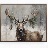 10x 8" Holiday Caribou