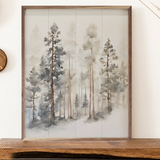 8x10" Watercolor Timber