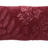 12x20" Burgundy Berry Pattern Pillow