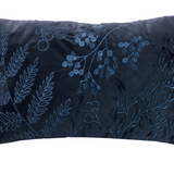 12x20" Navy Berry Pattern Pillow