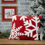 16" Snowflake Pillow