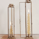 Small Glass Taper Candle Holder