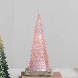 10.5" LED Plastic Pink Tree