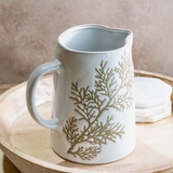 7.5" Evergreen Branch Pitcher