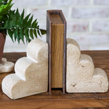 Marble Scallop Bookends