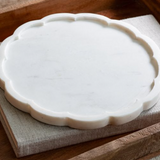 Scallop Marble Platter