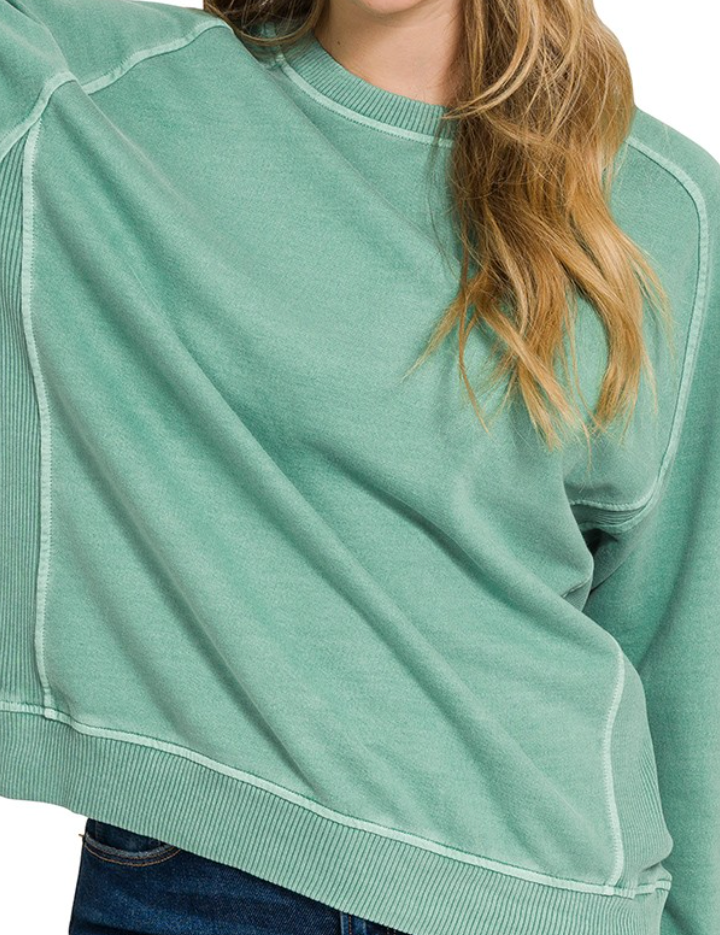 Enzyme Washing Pullover