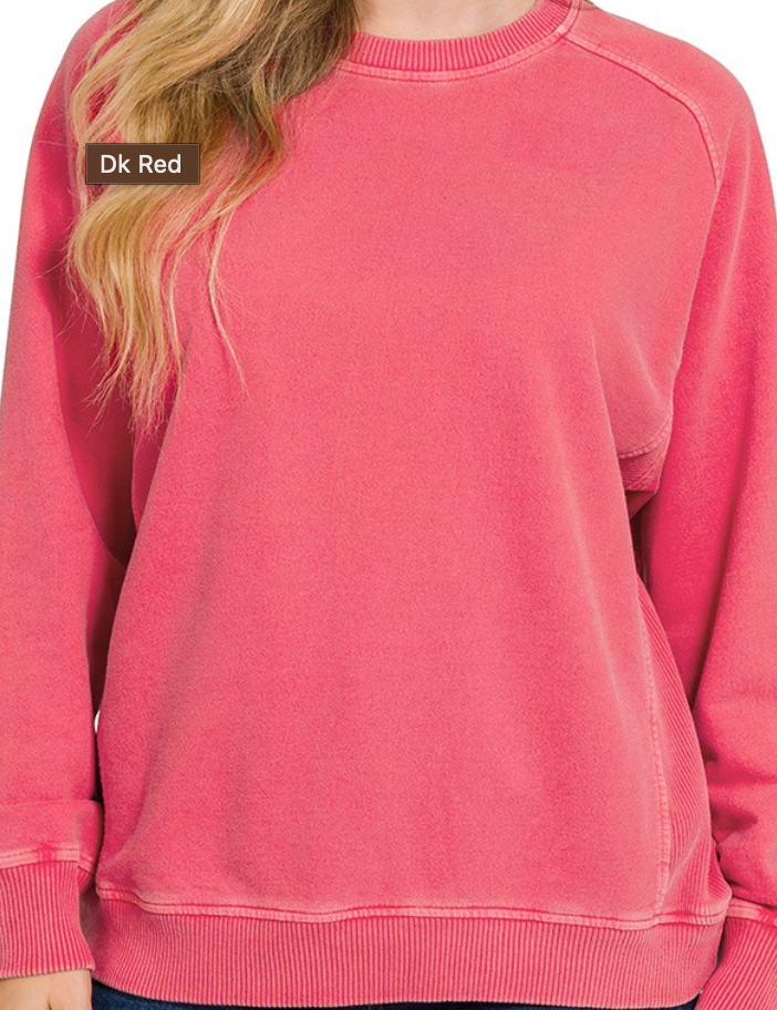 Enzyme Washing Pullover