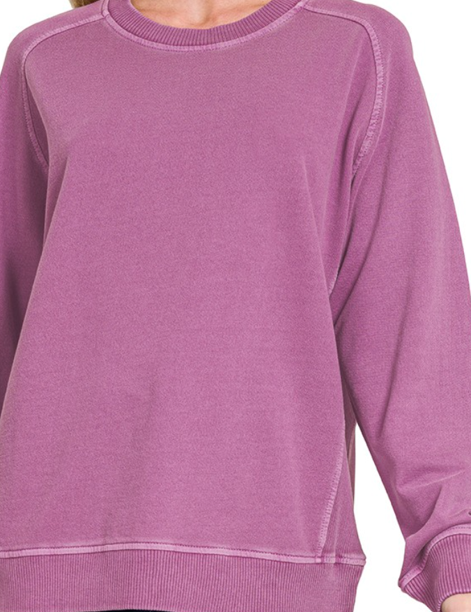 Enzyme Washing Pullover