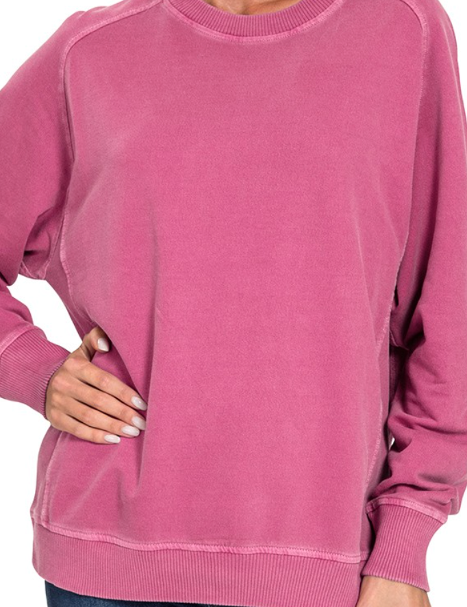 Enzyme Washing Pullover