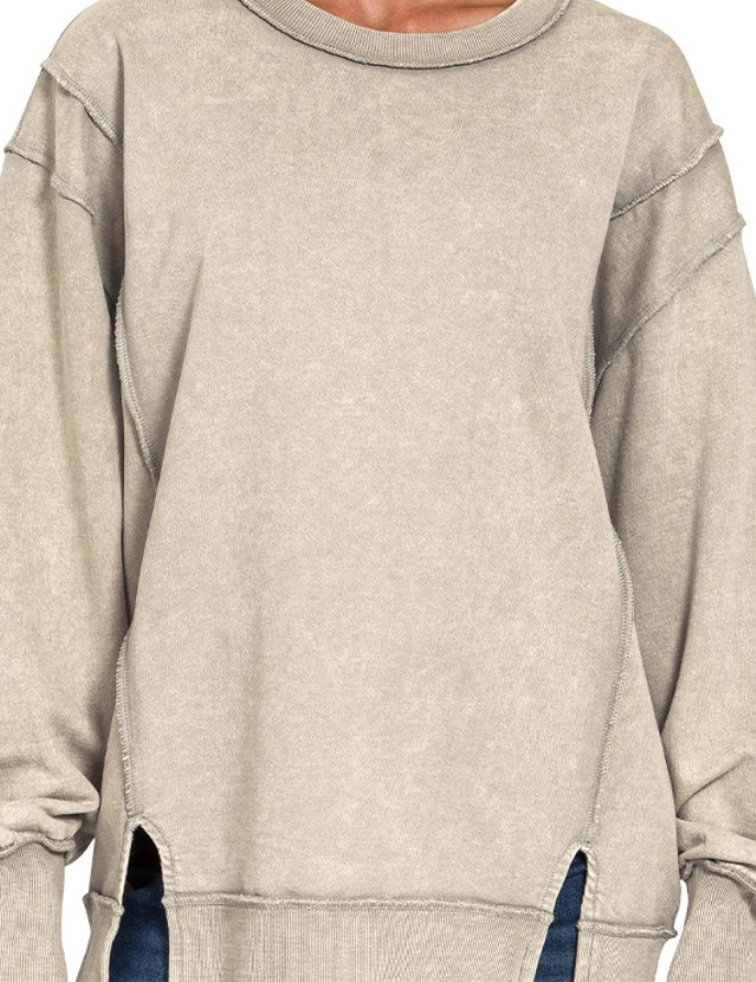 Exposed-seam Sweatshirt