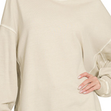 French Terry Enzyme Wash Pullover