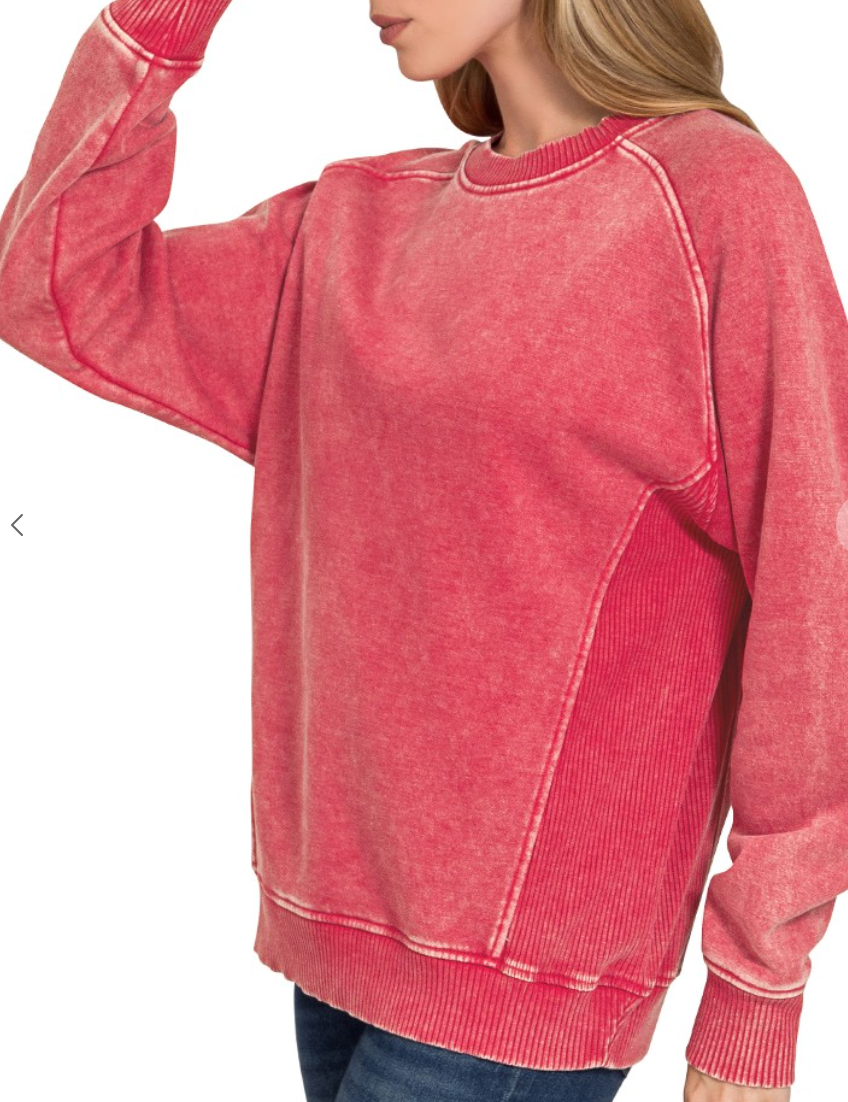 Acid Wash Sweatshirt