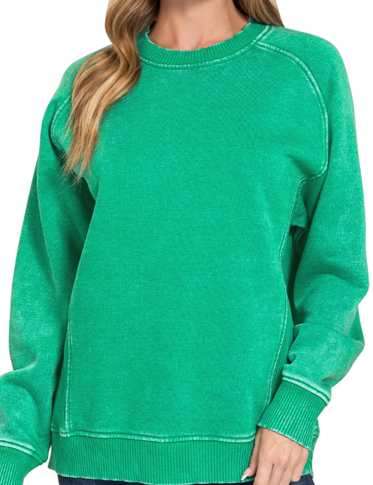 Acid Wash Sweatshirt