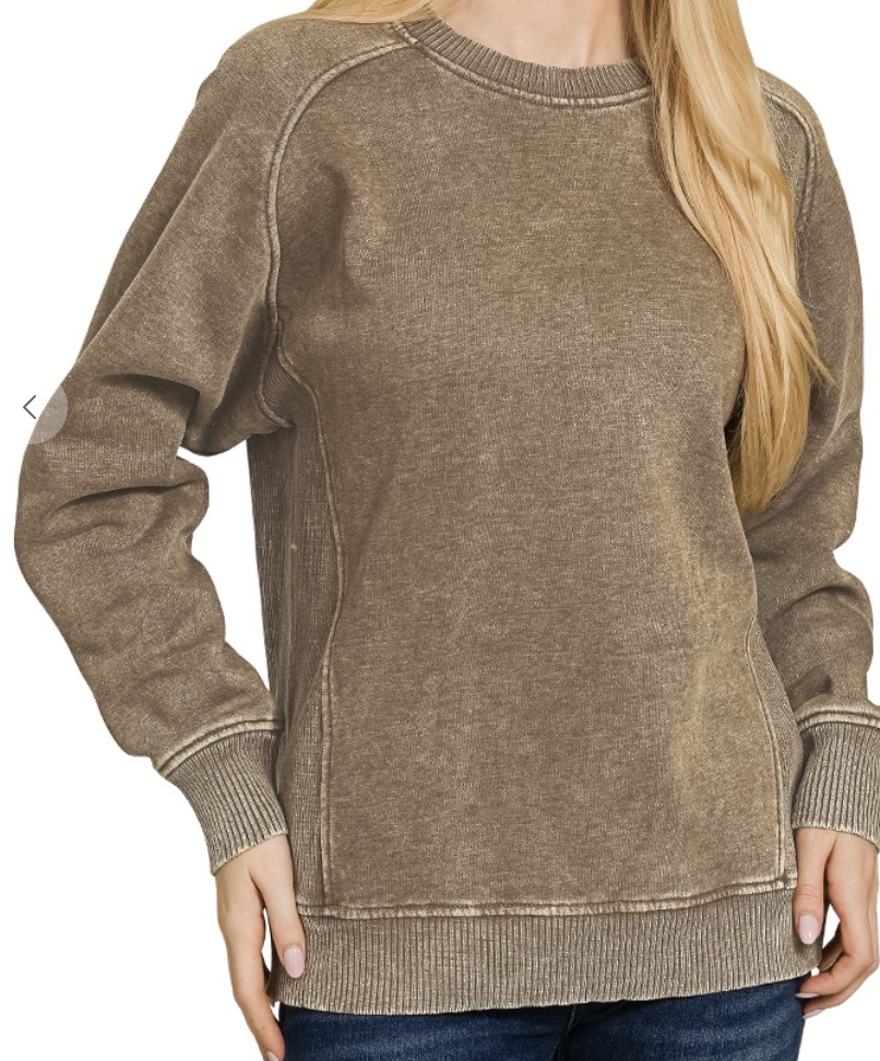 Acid Wash Sweatshirt