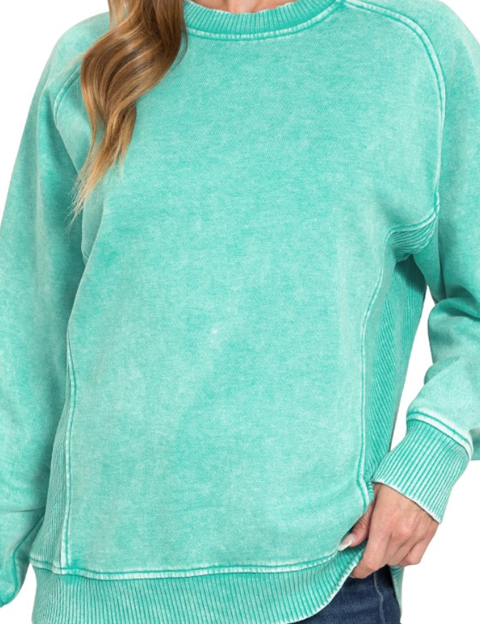 Acid Wash Sweatshirt