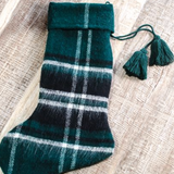 22" Green Tartan Stocking
