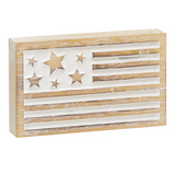 5x3" Carved USA Flag