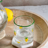 4" Lemon Bubble Drink Glass