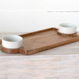 22" Chip & Dip Server W/bowls