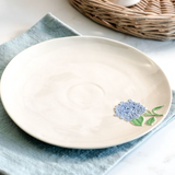 8" Blue Hydrangea Plate