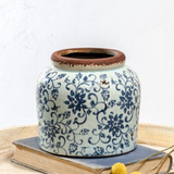 5.5 Lt Blue Heirloom Garden Pot