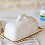 Latte Splatter Butter Dish