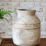 10" Antique Taupe Vase