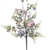 18" Vintage Chocolate Egg Spray