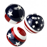 3.5" Polystone Flag Orb