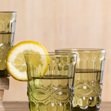 Glass Embossed Juice Glass