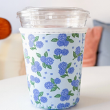 Blue Hydrangeas Reusable Coffee Sleeve