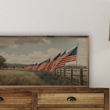 16x8" Flags In Field Fence