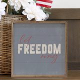 12x12" Let Freedom Ring Blue