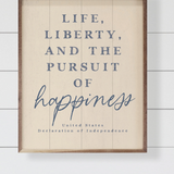 8x10" Pursuit Of Happiness White
