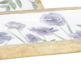 Violet Meadow Enamel Oval Trays
