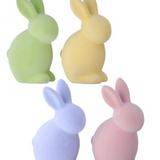 Resin Flocked Sitting Bunny