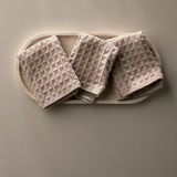 Taupe Waffle Washcloth Set